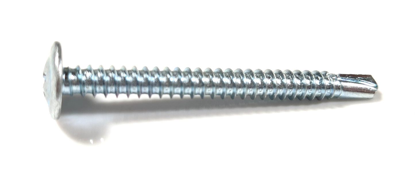 10-16X2 Phillips Modified Truss head Self Drilling Screw Full Thread Zinc and Bake