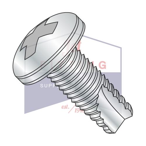 12-24X1 Phillips Pan Thread Cutting Screw Type 23 Fully Threaded Zinc