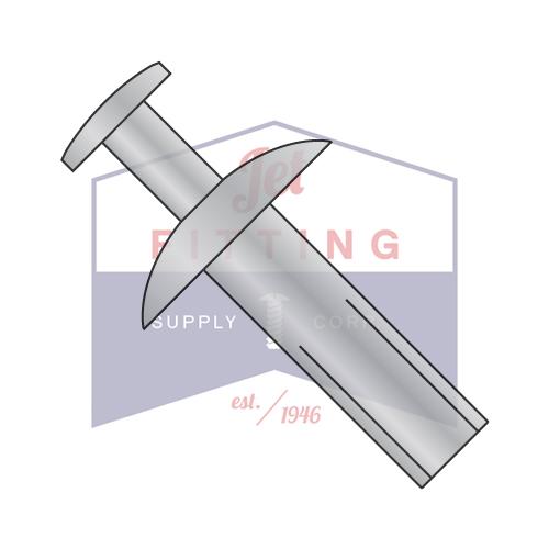 Remache de aluminio para cabeza de brasero a prueba de manipulaciones de 3/16 x 1/8