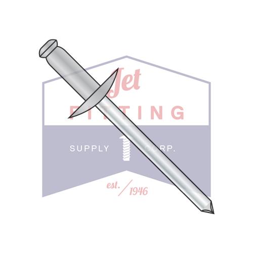 3/16X.62-.75 Large Flange Aluminum Rivet With Steel Mandrel