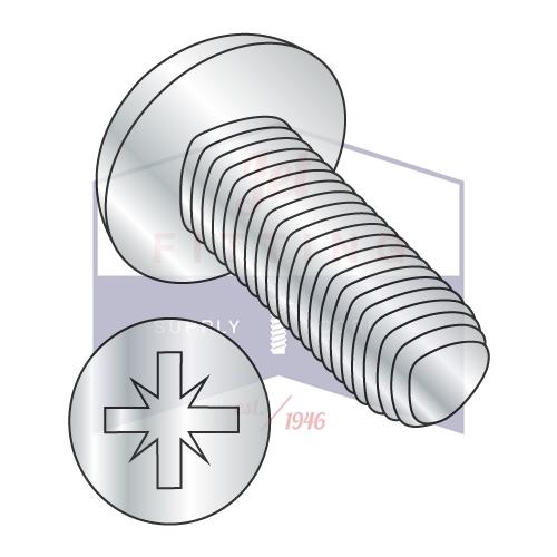 Tornillo de cabeza plana Pozi con rosca métrica M6-1,0 x 12, DIN 7500-C, galvanizado, horneado y encerado
