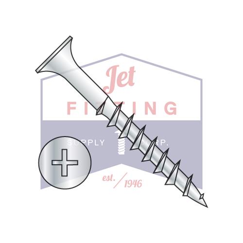 Tornillo para cubierta con punta afilada y rosca gruesa de cabeza en cruz Phillips de 1/4-8X5, dacrotizado