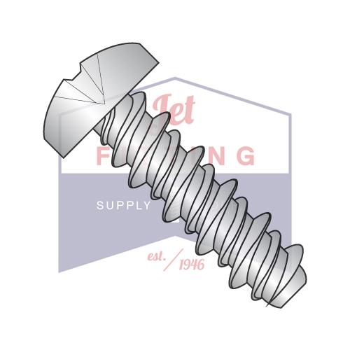 6-19X5/8 #5HD Phillips Pan High Low Screw Fully Threaded 18-8 Stainless Steel