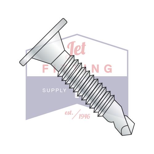 10-24X2 1/4 Phil Wafer Head #3 Point Self Drill Screw Machine Screw Thd Full Thread ZincBake