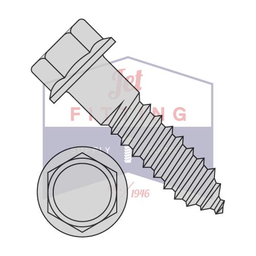 3/8X3 Indented Hex Flange Lag Screw Steel Grade 2 Hot Dip Galvanized