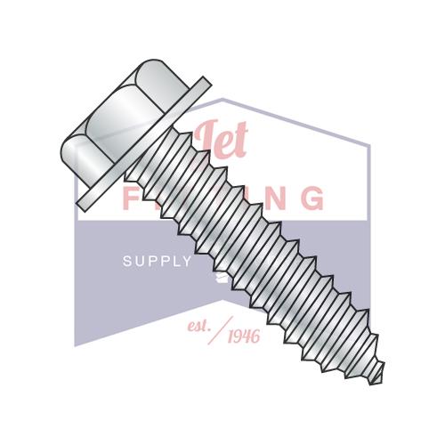 1/4-10X1 A/F.428-.437 Altura de cabeza.172-.190 Sin ranura, con sangría, con arandela hexagonal, rosca completa, zinc