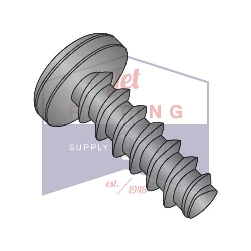 4-20X5/16 Phillips Pan Plastite Alternative 48 2 Fully Threaded Black Zinc Bake And Wax