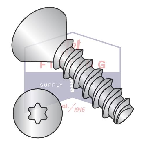 2-28X3/8 6 Lobe Flat Plastite Alternative 48-2 Full Thrd 18 8 Stainless Stl Passivate Wax