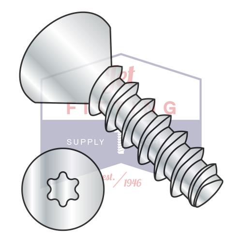 M5-2.3X30 Torx métrico (6 lóbulos) Alternativa plana a Plastite/Fix Rosca completa de 45 grados Zincado y horneado