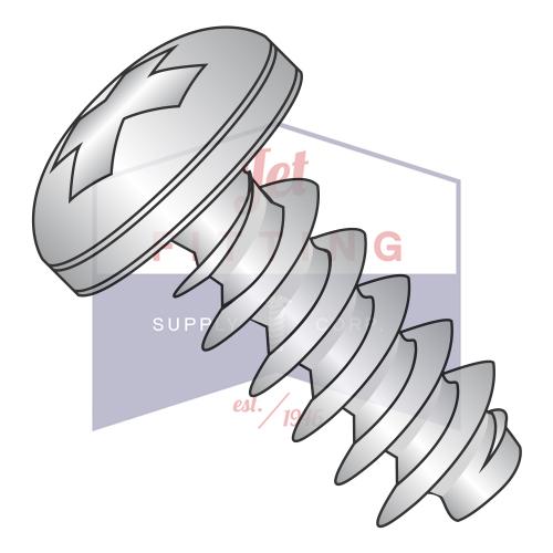 M3-1.34X14 Tornillo de cabeza plana Phillips métrico PT Alternativo Rosca completa de 30 grados Acero inoxidable A2 (18-8)