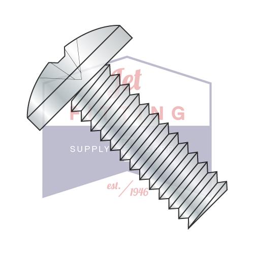 Tornillo para máquina con ranura en cruz de 4-40 x 3/8, totalmente roscado, de zinc
