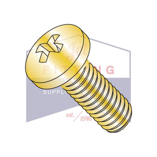 6-32X2  MS35206 Military Phillips Pan Full Thread Machine Screw Cadmium II