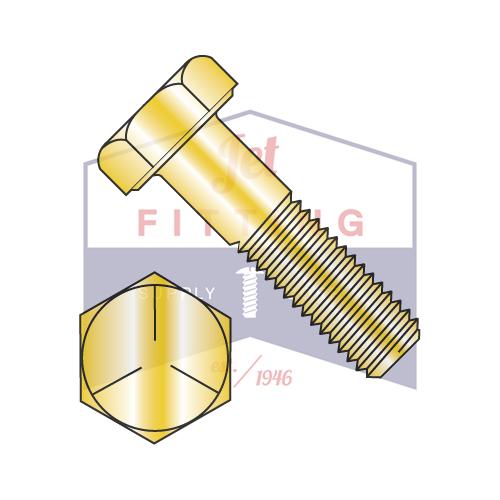 5/16-18X5 MS90725 Military Hex Head Cap Screw Coarse Thread Cadmium Yellow Grade 5 DFAR