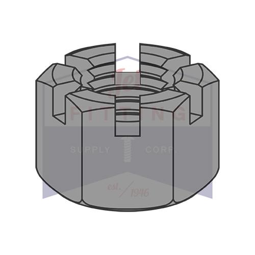5/8-11  Slotted Heavy Hex Nut Plain