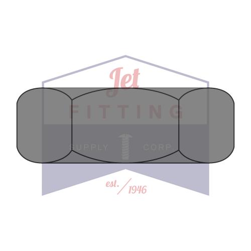 9/16-18  Hex Jam Nut Plain Steel