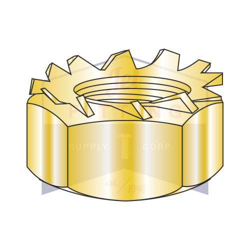8-32X5/16  K Lock Nut Small Pattern Zinc Yellow and Bake