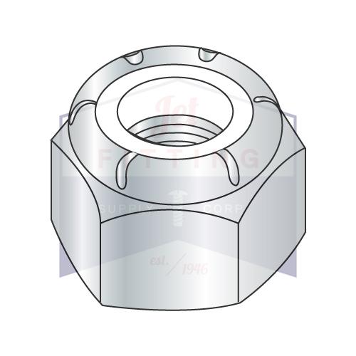 3/8-24  NE  Nylon Insert Hex Lock Nut Zinc
