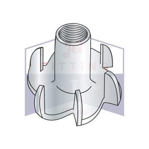 1/4-20X7/16  6 Prong Tee Nut Zinc