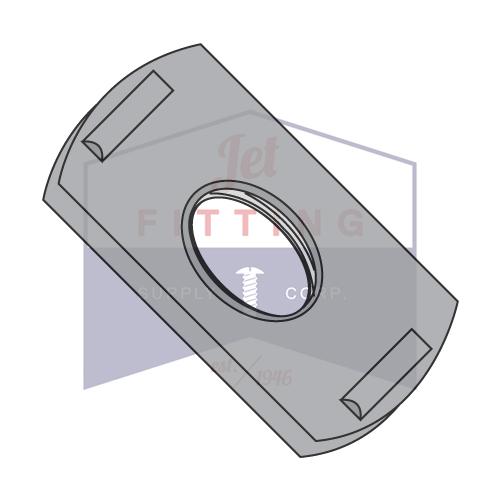 10-24 Weld Nut with Two Projections Steel Plain