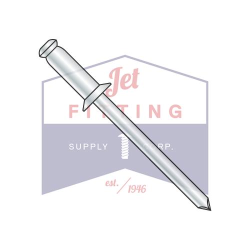 3/16X.06-.25  Countersunk Steel Rivet With Steel Mandrel