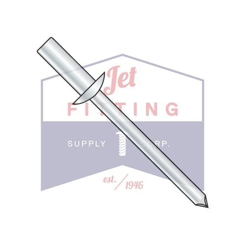 1/8X.06-.12  Closed End Steel Rivet With Steel Mandrel