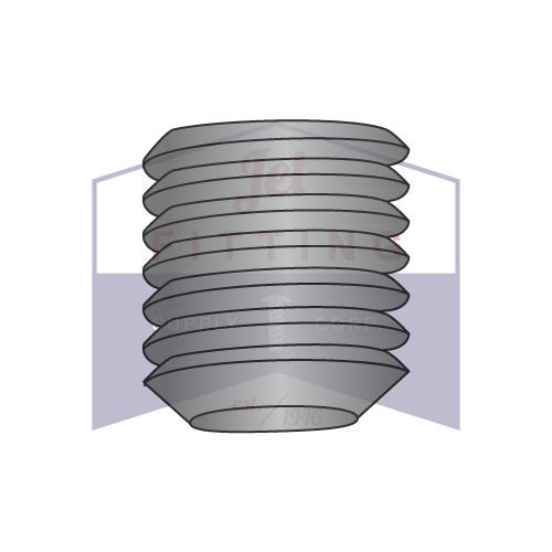 6-32X1/4 Coarse Thread Socket Set Screw Flat Point Imported ISO4026 / Din 913