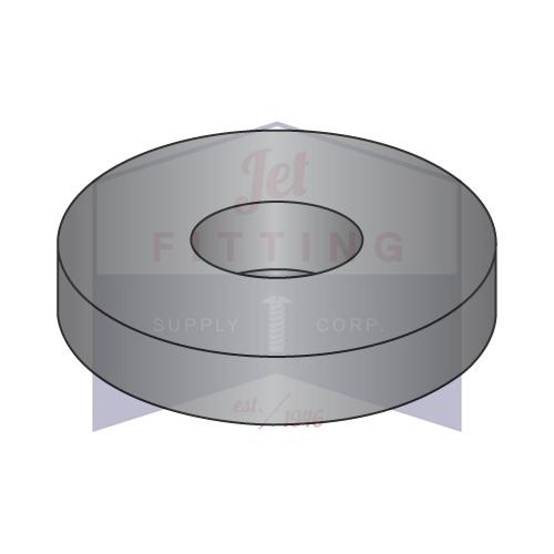 #10 USS Flat Washer Steel Zinc Black