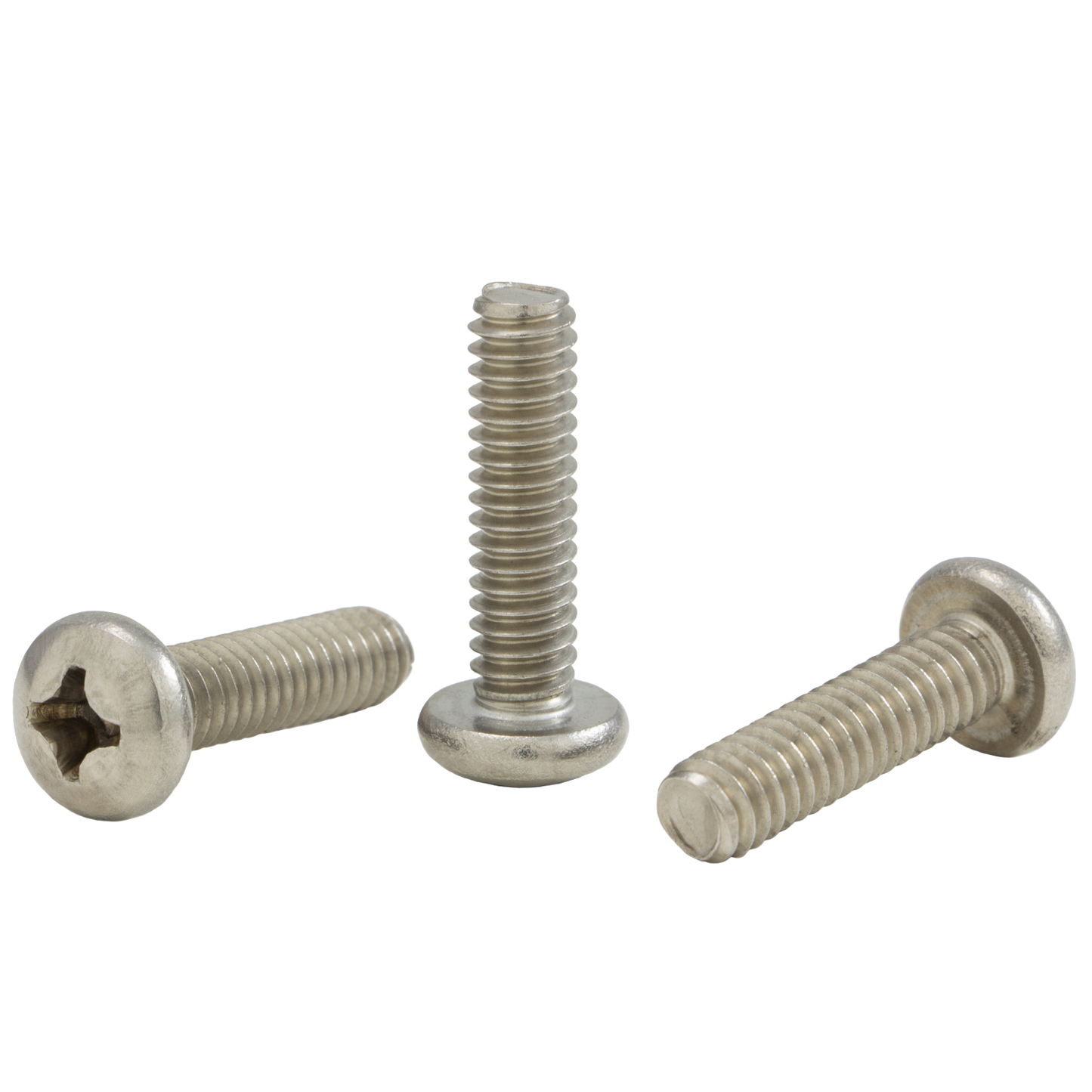 Tornillo para máquina Phillips de cabeza plana de 8-32 x 2 1/2 de rosca completa de acero inoxidable 18-8