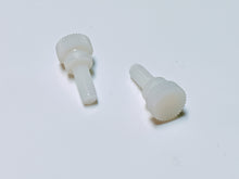 Load image into Gallery viewer, 10-32x1/2 Knurled Thumb Screw with Washer Face Nylon 6/6 Natural