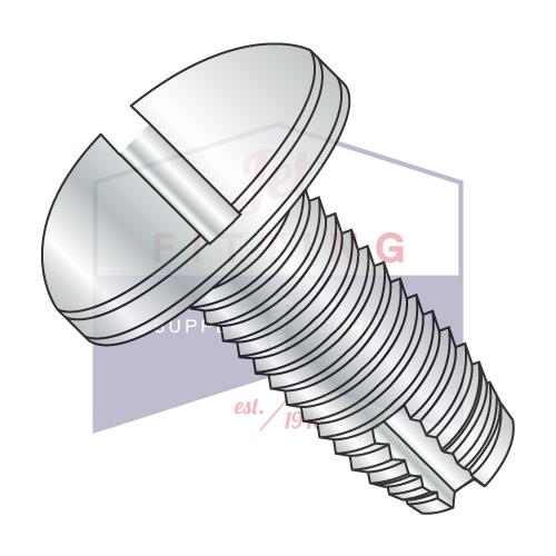 8-32X5/8  Slotted Pan Thread Cutting Screw Type 1 Fully Threaded Zinc