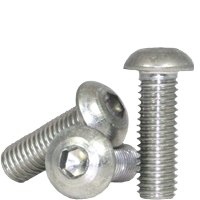 10-32x1 Button Socket Cap Screw Stainless Steel 18-8