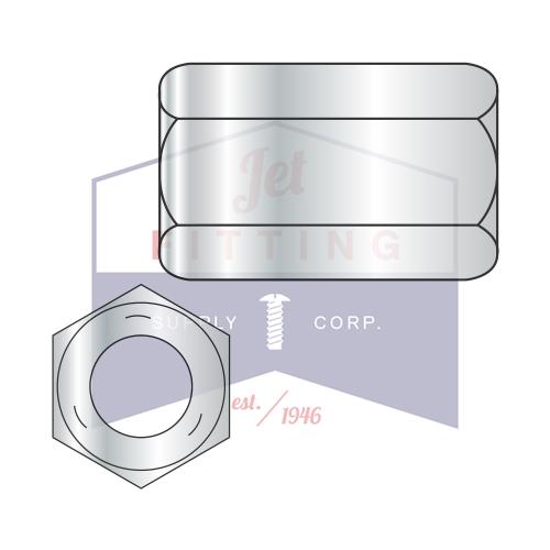 Tuerca de acoplamiento de varilla hexagonal de 7/8-9 x 2 1/2 pulgadas con planos de 1 1/4 pulgadas, grado 5, zinc