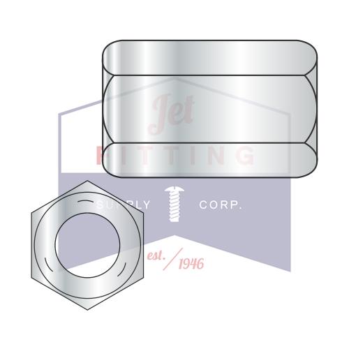 Tuerca de acoplamiento de varilla hexagonal de 1-8 x 2 3/4 pulgadas con 1 3/8 pulgadas de ancho en caras, grado 5, zinc