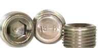 1/16-27 NPTF Pipe Plug Hex Dry Seal 3/4 Taper Partially Threaded Stainless Steel 18-8