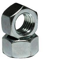 Tuerca hexagonal de acero cincado con acabado de 3/8-16