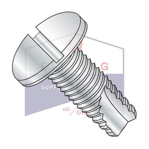 6-32X1/4  Slotted Pan Thread Cutting Screw Type 23 Fully Threaded Zinc