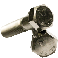 5/8-11x2-1/2 PT Hex Cap Screw Stainless Steel 316 ASTM F593