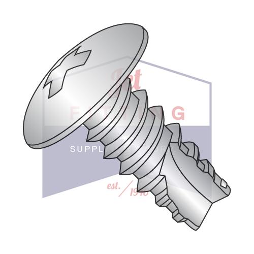 Tornillo de corte con rosca Phillips de 8-18 x 1/4, tipo 25, rosca completa, de acero inoxidable 18 8