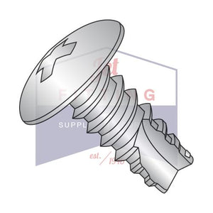 8-18X1/4  Phillips Truss Thread Cutting Screw Type 25 Fully Threaded 18 8 Stainless Steel