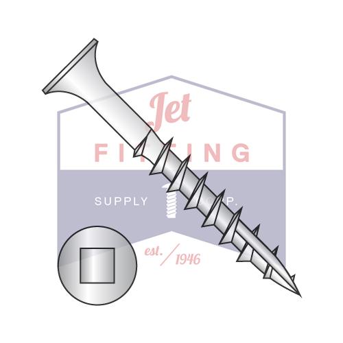 Tornillo para cubierta de acero inoxidable 18-8 con punta de 17 puntas y rosca gruesa de 10-8 x 2 3/4 pulgadas