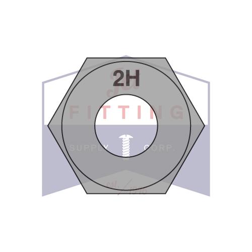 1 1/8-7  Heavy Hex Nuts A 194 2 H Plain Imported