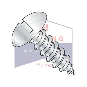 10-16X1/2 Slotted Truss Self Tapping Screw Type AB Fully Threaded Zinc And Bake