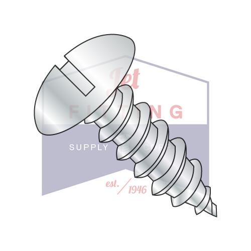 1/4-14X3/4  Slotted Truss Self Tapping Screw Type AB Fully Threaded Zinc And Bake