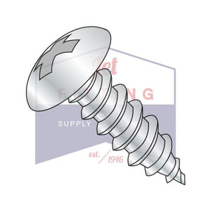 10-12X1/2 Phillips Full Contour Truss Self Tapping Screw Type A Full Thread Zinc And Bake