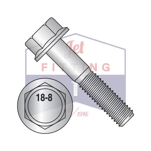 Perno de marco sin dentado con brida de cabeza hexagonal de 5/16-18 x 1 IFI-111 2002 Acero inoxidable 18-8