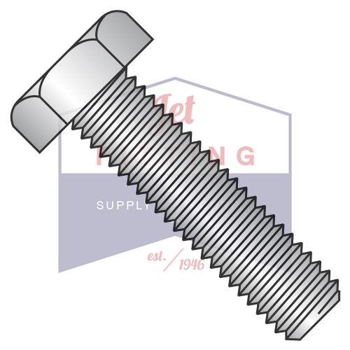 Perno de rosca hexagonal de 3/8-16 x 2 1/2 con rosca completa de acero inoxidable 18-8
