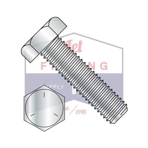 3/4-10X7 1/2  Hex Tap Bolt Steel Grade 5 Fully Threaded Zinc
