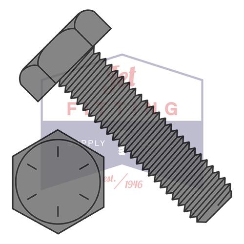 Perno de rosca hexagonal de acero de grado 8, 5/16-18 x 4, liso, totalmente roscado