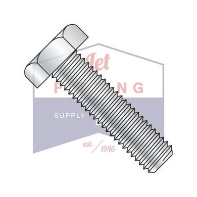 3/8-16X2 1/2 Hex Tap Bolt Low Carbon Steel Fully Threaded Zinc