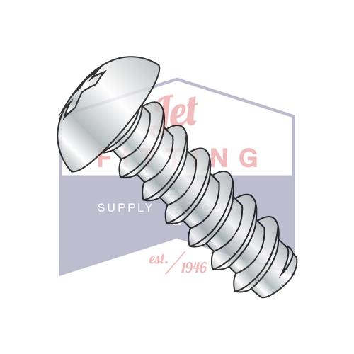 6-20X3/8 Phillips Round Self Tapping Screw Type B Fully Threaded Zinc And Bake